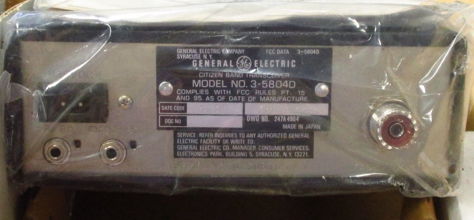 General Electric 3-5804D